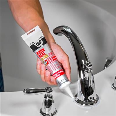 DAP 74824 162mL KWIK SEAL ULTRA Clear Kitchen, Bath and Plumbing Siliconized Sealant