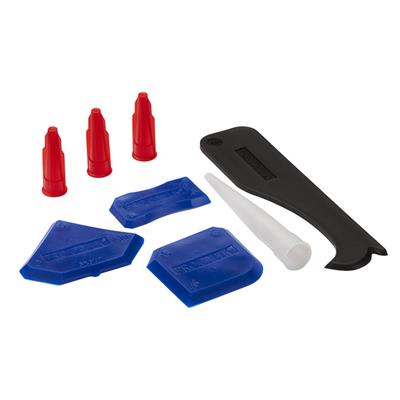 DAP 74875 Caulking Tool Kit with Sealing Tools, Caulk Remover, Extended Reach and Caulk Caps (8-Piece)