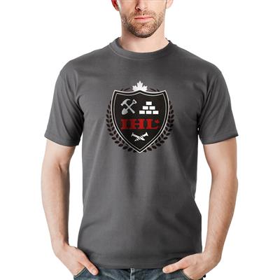 IHL Men's ELITE Grey Short Sleeve T-Shirt
