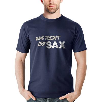 SAX Men's Navy Short Sleeve Cotton T-Shirt 