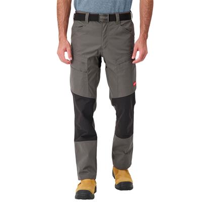 DuraDrive Men's LIBERATOR Grey and Black Stretch Work Pants with Zipper Pocket
