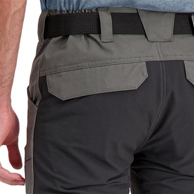 DuraDrive Men's LIBERATOR Grey and Black Stretch Work Pants with Zipper Pocket