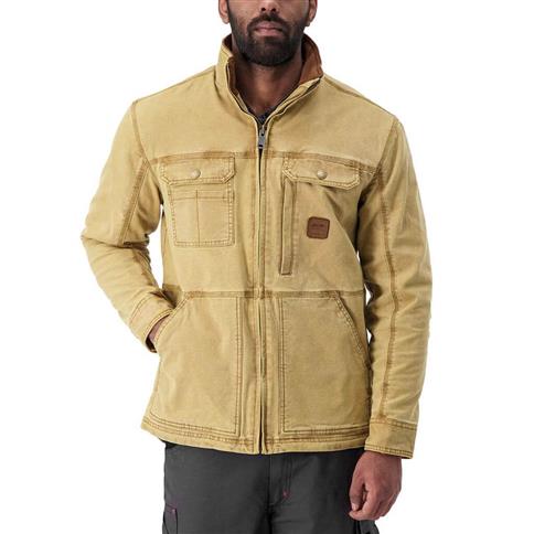 DuraDrive Men's SONI Khaki Vintage Lined Utility Jacket