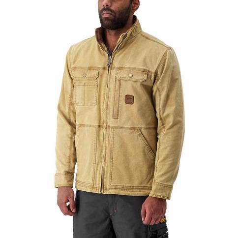 DuraDrive Men's SONI Khaki Vintage Lined Utility Jacket