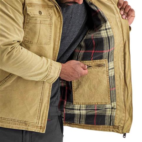 DuraDrive Men's SONI Khaki Vintage Lined Utility Jacket