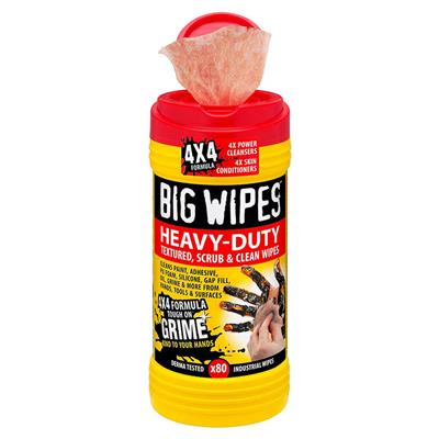 BIG WIPES BW010961 Heavy-Duty Textured Scrub and Clean Wipes (80-Count)