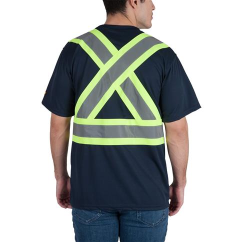 DuraDrive Men's Navy Hi-Vis Short Sleeve Cooling Safety T-Shirt