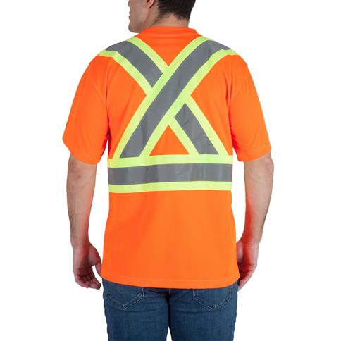 DuraDrive Men's Orange Hi-Vis Short Sleeve Cooling Safety T-Shirt