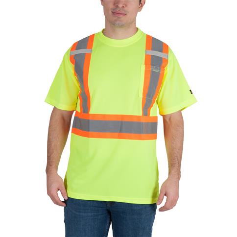 DuraDrive Men's Yellow Hi-Vis Short Sleeve Cooling Safety T-Shirt