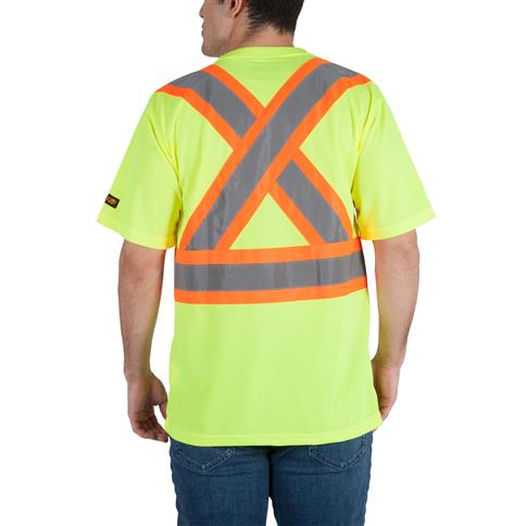 DuraDrive Men's Yellow Hi-Vis Short Sleeve Cooling Safety T-Shirt