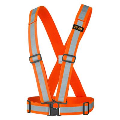 DuraDrive Hi-Vis Orange Safety Vest Sash Belt / Suspender