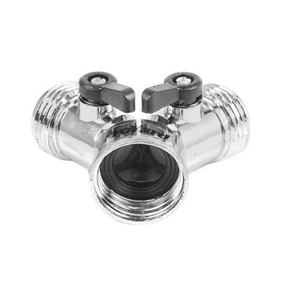 Toolway 180132 2-Valve Y Connector Garden Hose