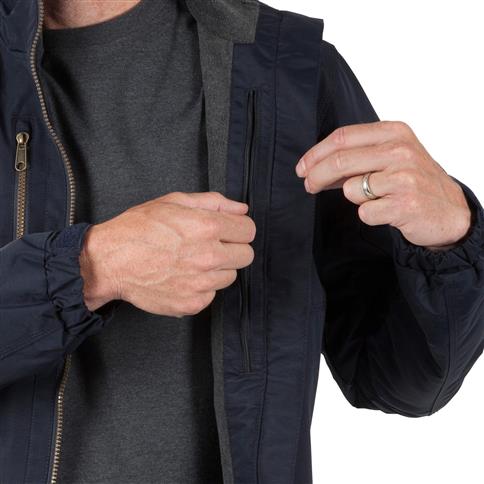 DuraDrive Men's URBAN RED LABEL Navy Waterproof Fleece Lined Jacket