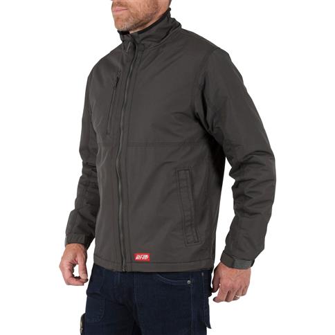 DuraDrive Men's URBAN RED LABEL Grey Waterproof Fleece Lined Jacket