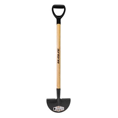 DuraDrive Ash Wood D-Handle Half-Moon Turf Grass Foot Step Edger 