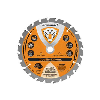 DuraDrive SABERCUT 6-1/2 in. x 24 Tooth Carbide Framing Saw Blade