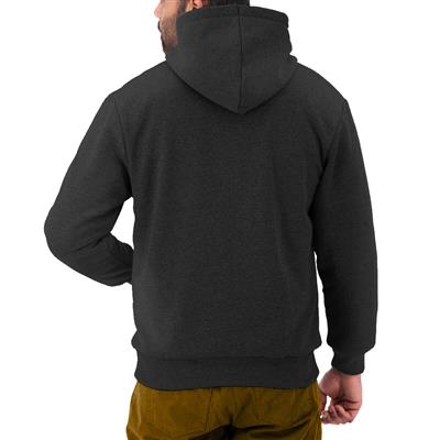 DuraDrive Black Label Waffle Lined Zipper Black Hoodie