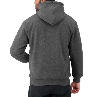 DuraDrive Black Label Waffle Lined Zipper Dark Grey Hoodie