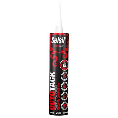 Selsil 290mL White OCTOTACK Construction Adhesive