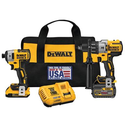 DEWALT DCK299D1T1 FLEXVOLT 20-Volt MAX Lithium-Ion Cordless Hammer Drill And Impact Driver Combo Kit (2-Tool)