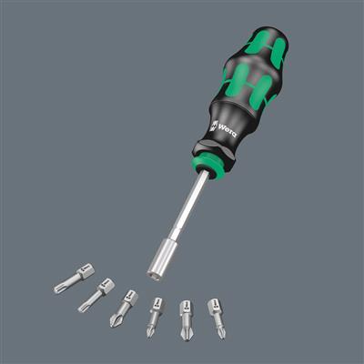 Wera 05073241001 Kraftform Kompakt 28 Imperial 1 Screwdriver 1/4 in. Hex with Bits