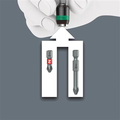  Wera 05057480001 KRAFTFORM Turbo Bit-Holding Screwdriver