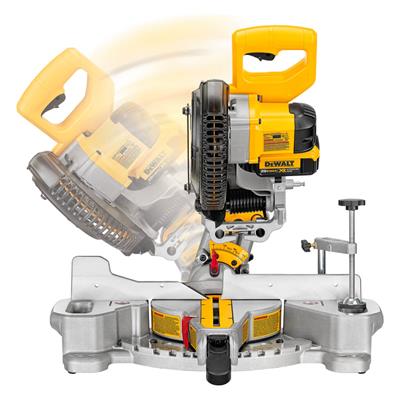  DEWALT DCS361M1 20-Volt MAX Lithium-Ion 7-1/4 in. Cordless Sliding Mitre Saw Kit