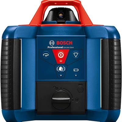 BOSCH GRL900-20HVK REVOLVE900 1,000 ft. Red Line Self-Leveling Horizontal/Vertical Rotary Laser Kit with Tripod, Leveling Rod and Remote (14-pieces) 