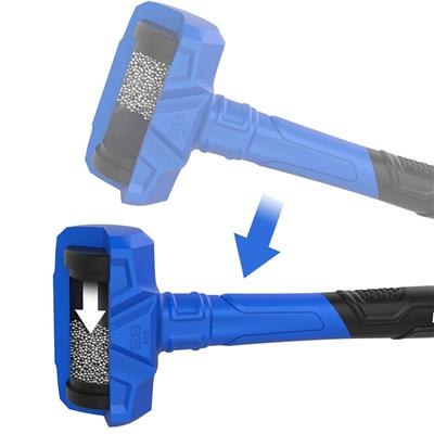 REAL STEEL 0318 45 oz./3 lb. Blue Soft Face Dead Blow Hammer