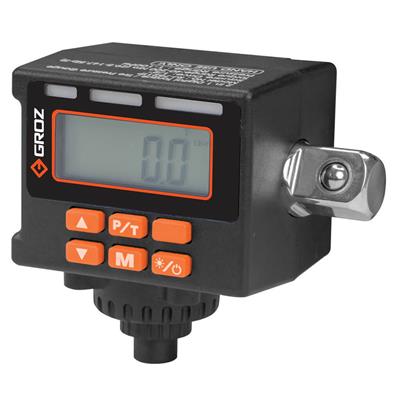 GROZ TQA/D/200/100 1/2 in. Square Drive Digital Torque Adapter with Tire Pressure Gauge