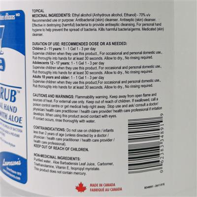 Vision 3.78-Litre 62.5% Alcohol Anti-Bacterial Aloe Hand Sanitizer