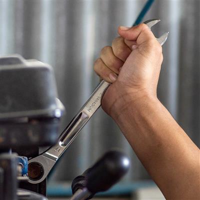 GROZ CSP/XRT/8/UG 8mm Extra-Long Combination Non-Reversible Ratcheting Wrench