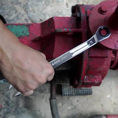 GROZ CSP/XRT/19/UG 19mm Extra-Long Combination Non-Reversible Ratcheting Wrench