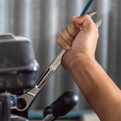 GROZ CSP/XRT/19/UG 19mm Extra-Long Combination Non-Reversible Ratcheting Wrench