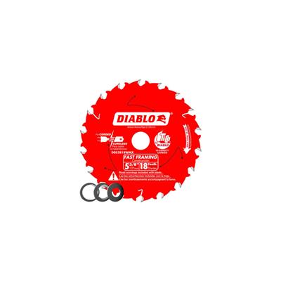 DIABLO D053818WMX 5-3/8 in. 18-Tooth High-Density Carbide Fast-Framing Wood Cutting Saw Blade