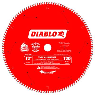 DIABLO D12120N 12 in. 120-Tooth Thin Micro-Grain Carbide Tipped Aluminum Cutting Saw Blade