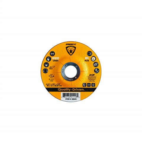 SABERCUT 4-1/2 in. x 1/16 in. x 7/8 in.  Depressed Centre Metal Cut-Off Wheel