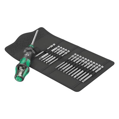 Wera 05057483001 Kraftform Kompakt 1/4 in. Imperial Hex Turbo Bit Holder Screwdriver Set (19-Piece)