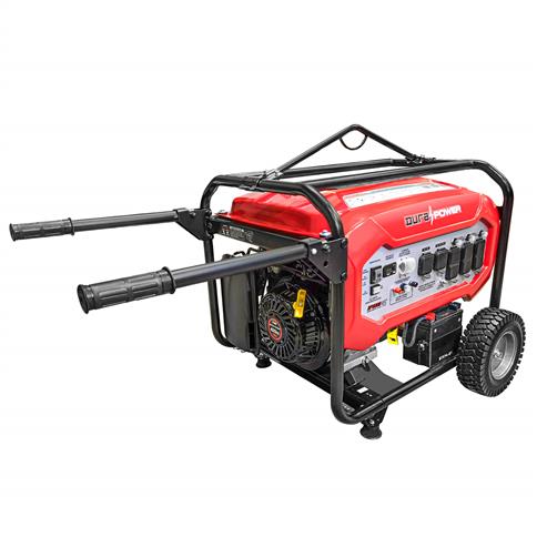 DuraDrive DP8000XEC 7,100-Watt 420cc Gas Generator with Wheeled Cart and Lifting Hook