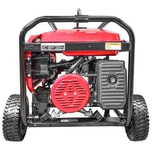 DuraDrive DP8000XEC 7,100-Watt 420cc Gas Generator with Wheeled Cart and Lifting Hook