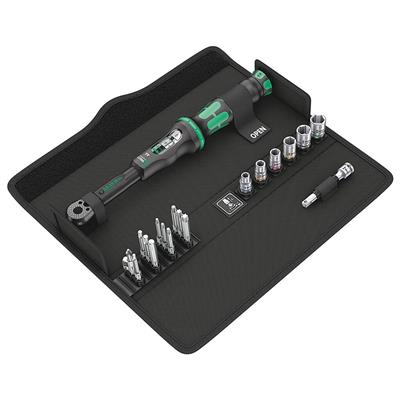 Wera 05130110001 1/4 in. Square Drive 2.5-25 Nm Click-Torque A 6 Set 1 (20-Piece)