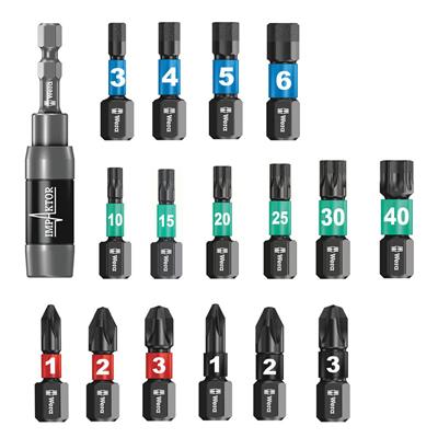 Wera 05057690001 Bit-Check 30 Impaktor 1 Holder and Bit Set (30-Piece)