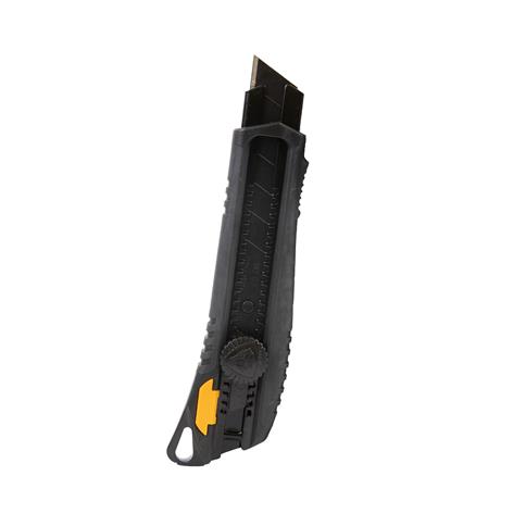 SABERCUT RUBBER CUSHION GRIP WHEEL LOCK UTILITY KNIFE 25MM