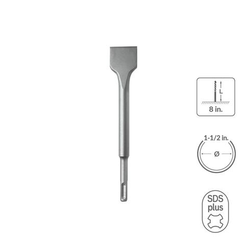 SABERCUT 1-1/2 in. x 8 in. SDS PLUS Flat Chisel Bit