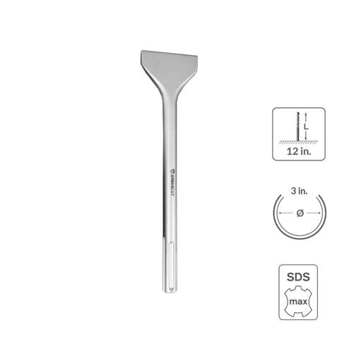 SABERCUT 3 in. x 12 in. SDS MAX Flat Chisel Bit