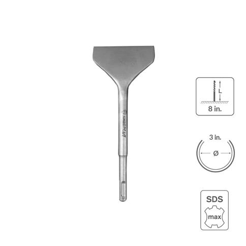 SABERCUT 3 in. x 8 in. SDS PLUS Angled Tile Chisel Bit