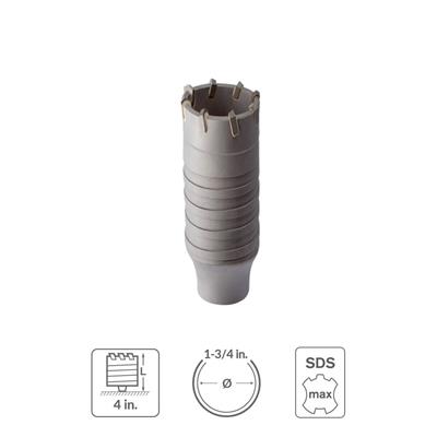 SABERCUT 1-3/4 in. x 4 in. SDS MAX Carbide Core Bit Cup (Part 1 of 3)