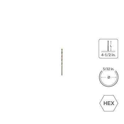 SABERCUT 5/32 in. x 4-1/2 in. Carbide Concrete Anchor Tapper Drill Bit