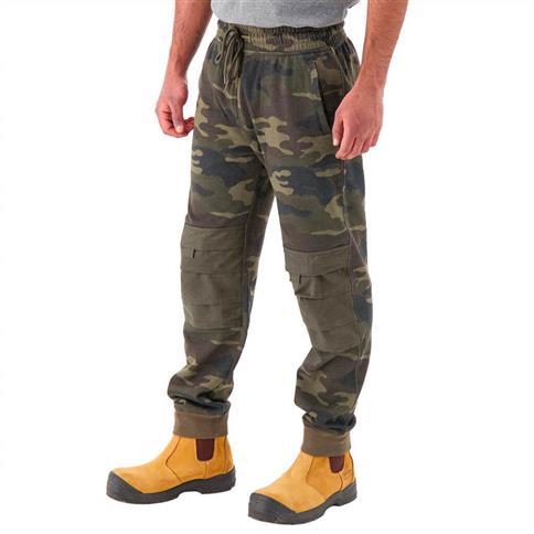 DuraDrive Men's VAGABOND Camouflage Jogger Work Pants with Knee-Pad Pockets