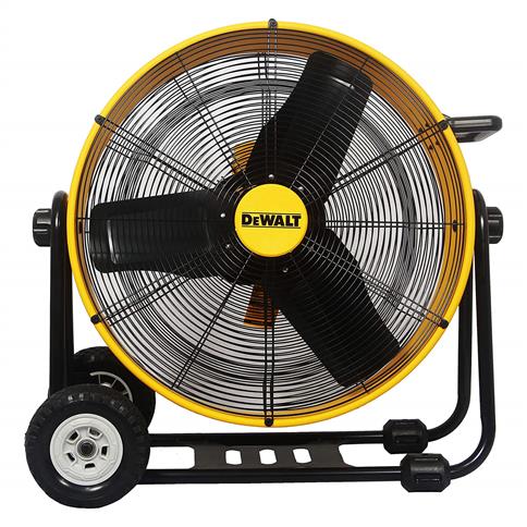 DEWALT DXF2490 24 in. 6,500 cfm. Wheeled 3-Speed Drum Fan with 10 ft. Power Cord